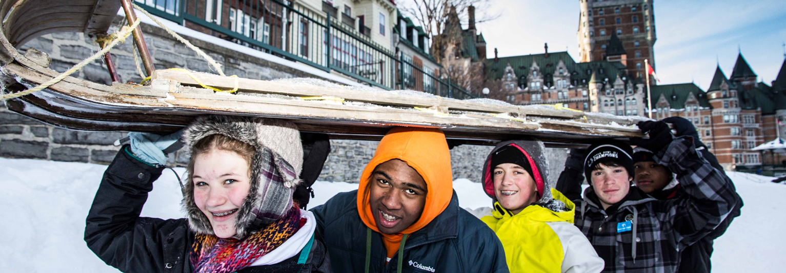 JSED_QC_Chateau Frontenac toboggan_Students