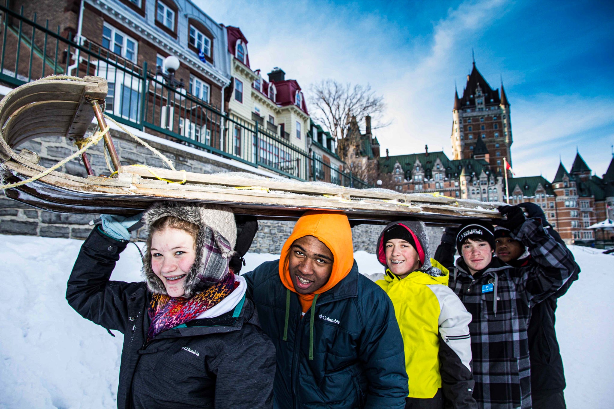 JSED_Jumpstreet Winter Tours_Quebec_Tobogganing Dufferin Terrasse