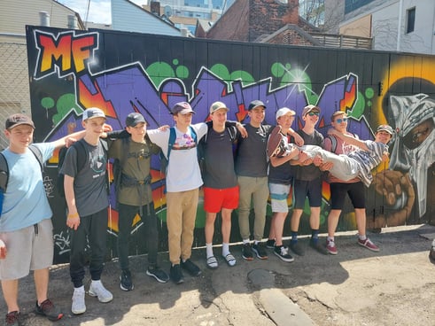 JSED_Group of Students Visiting Graffiti Alley in Toronto