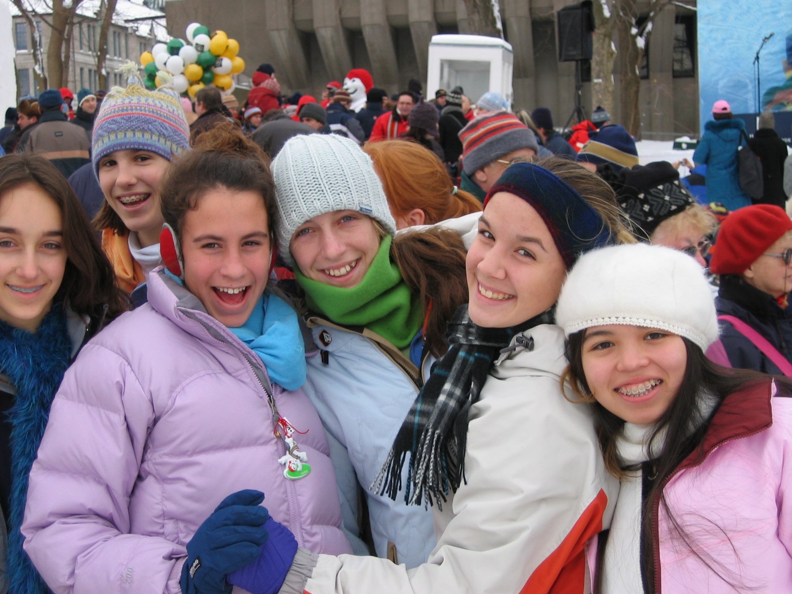Group picture at the Quebec City Carnival