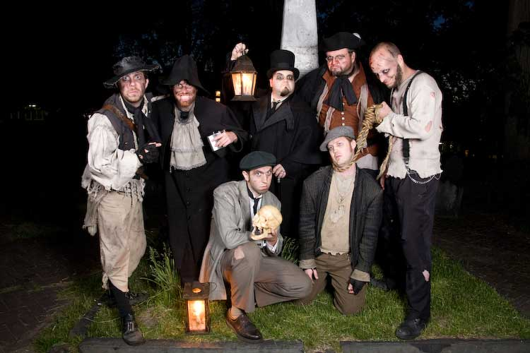 Characters of the haunted walk in Boston