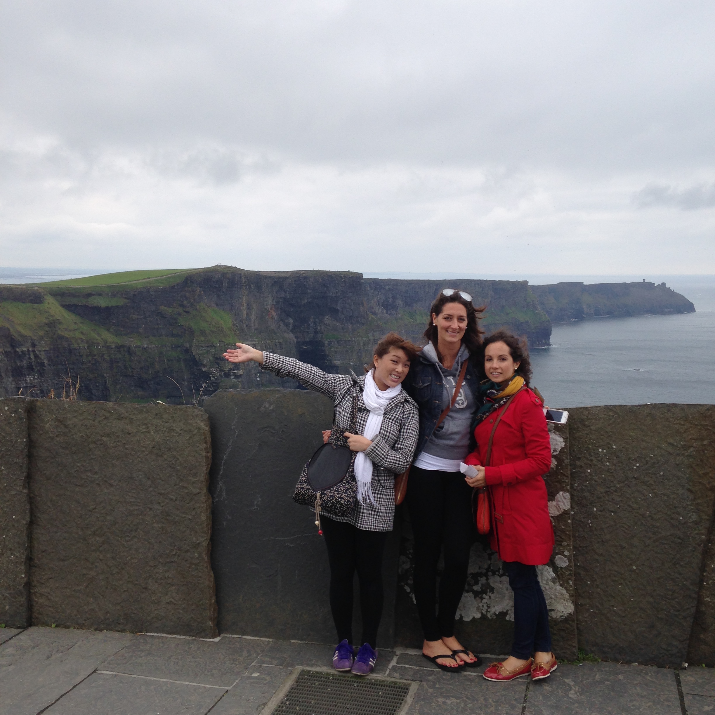 Students at the Cliffs of Moher